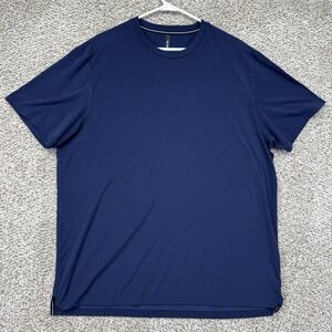 Ten Thousand Interval Performance Shirt Men's Size XL Blue Stretch Athletic Gym